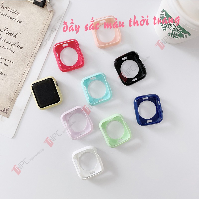 Ốp Bảo Vệ Apple Watch Color Candy Series 6/SE/5/4/3/2/1 38mm 42mm 40mm 44mm Chống Trầy Sước Va Đập