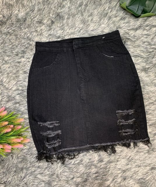 Chân Váy Kaki Rách Có Quần Trong- Hàng Có Sẵn