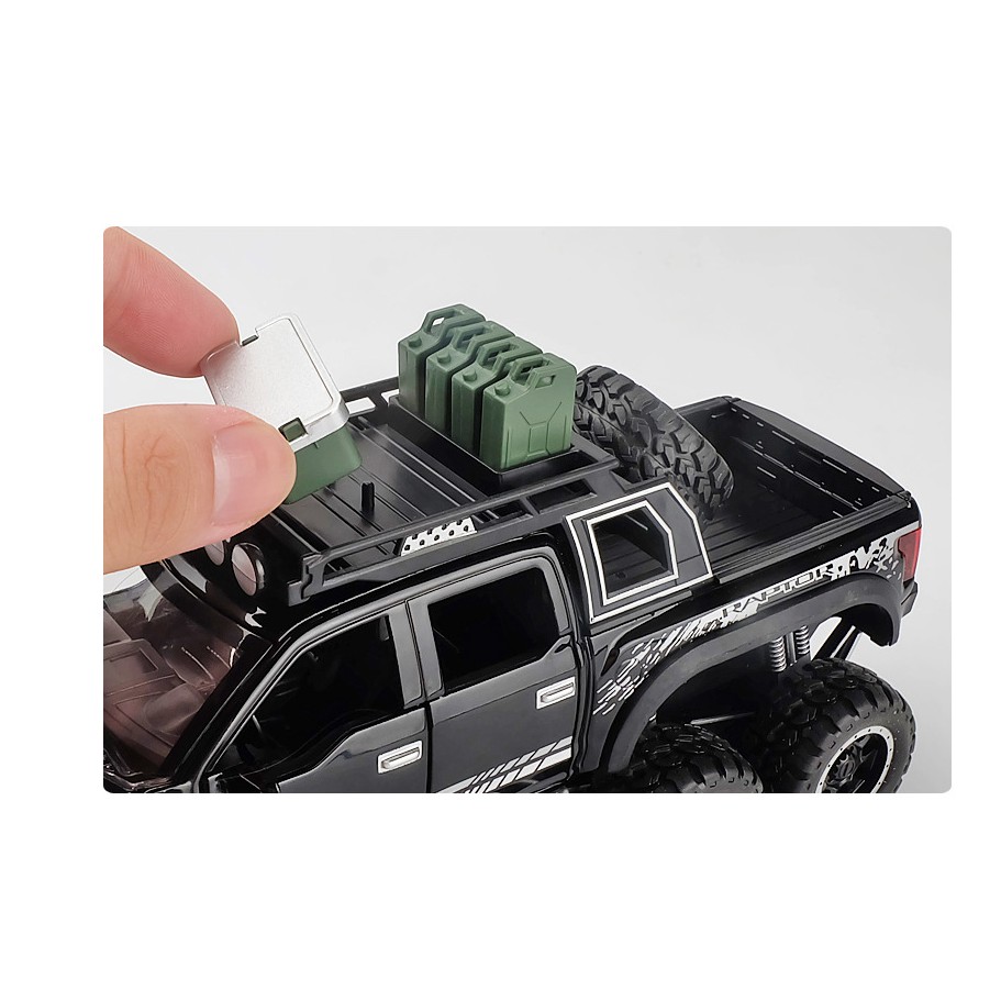 Mô hình xe Ford F150 Raptor 6x6 tỉ lệ 1:28