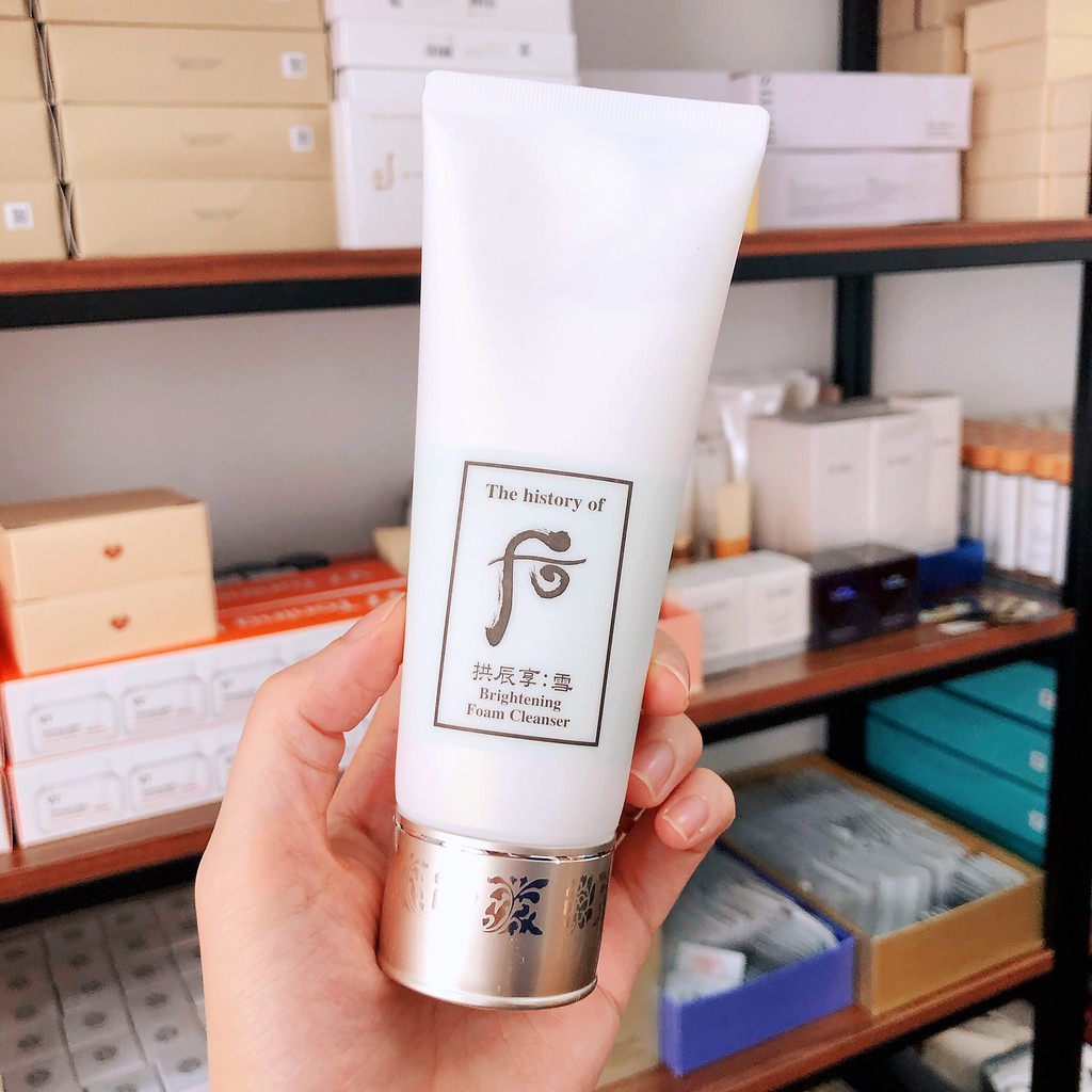 [TÁCH LẺ] Sữa rửa mặt dưỡng trắng Whoo Brightening Cleansing Foam