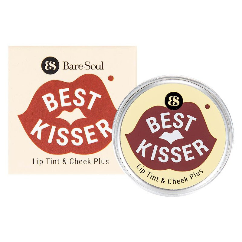 Son Dưỡng BareSoul Có Màu Cho Môi &amp; Má Màu Đỏ Rượu Best Kisser Lip Tint &amp; Cheek Plus 10g