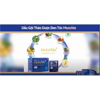 DẦU GỘI THẢO DƯỢC ĐEN TÓC MUNCHIO- KHÔNG LO BẠC TÓC | Shopee Việt Nam