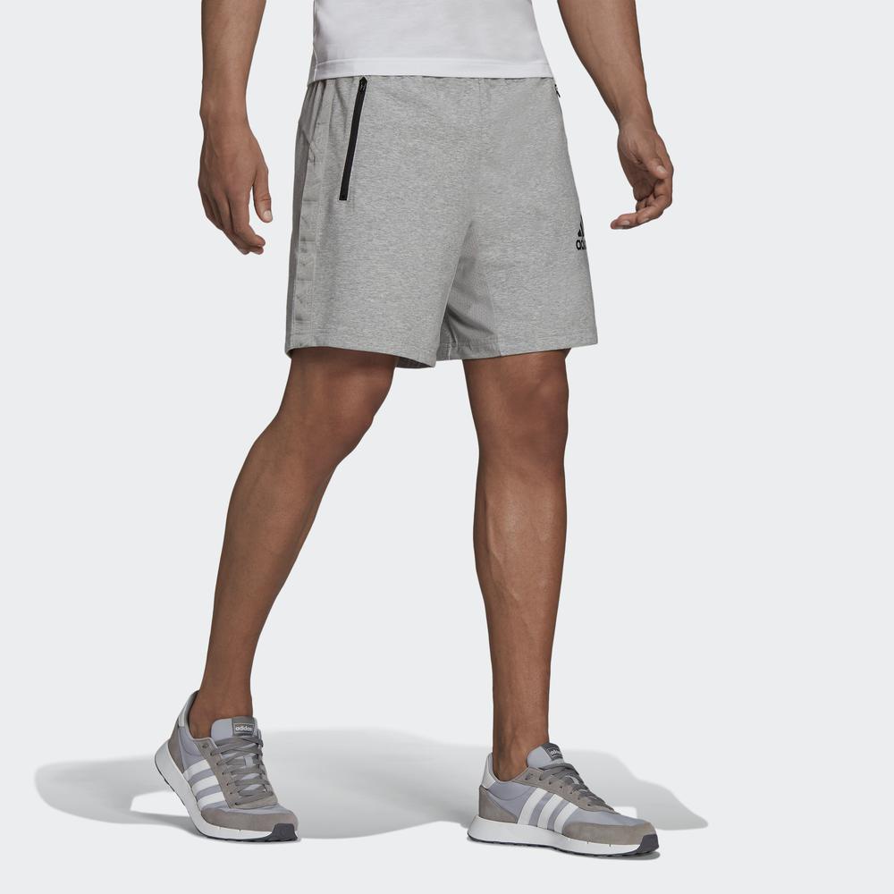 Quần Ngắn adidas TRAINING Nam AEROREADY Designed to Move Sport Motion Logo Shorts Màu xám H28792