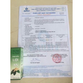 Tinh dầu Lợi An tặng ly
