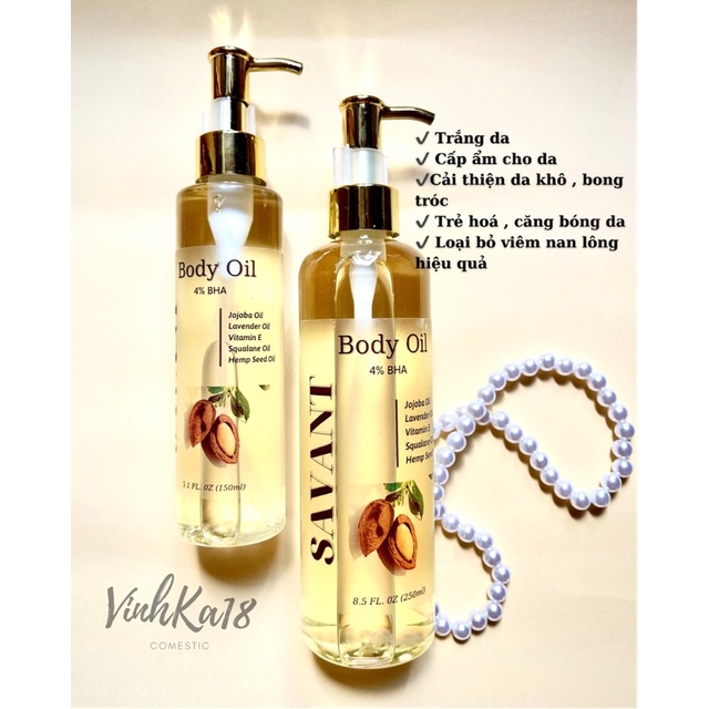 [BODY OIL] Dầu Dưỡng Sáng Bóng Da 4% BHA