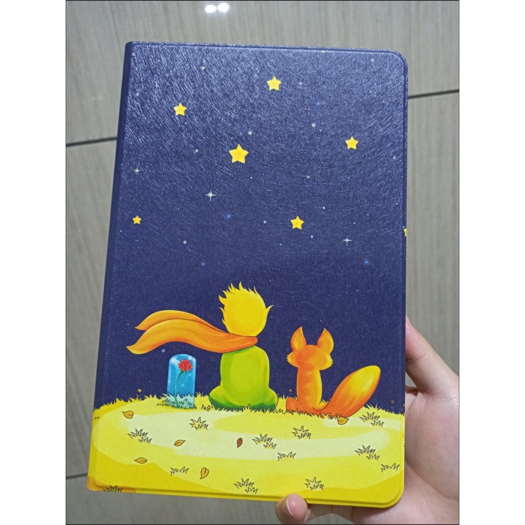 Bao Da Máy Tính Bảng PU Viền Silicon Dẻo In Hình Hoàng Tử Mèo/ Phi Hành Gia Chống Rơi Cho Xiaomi Pad 5 Pro 11 Inch Ốp