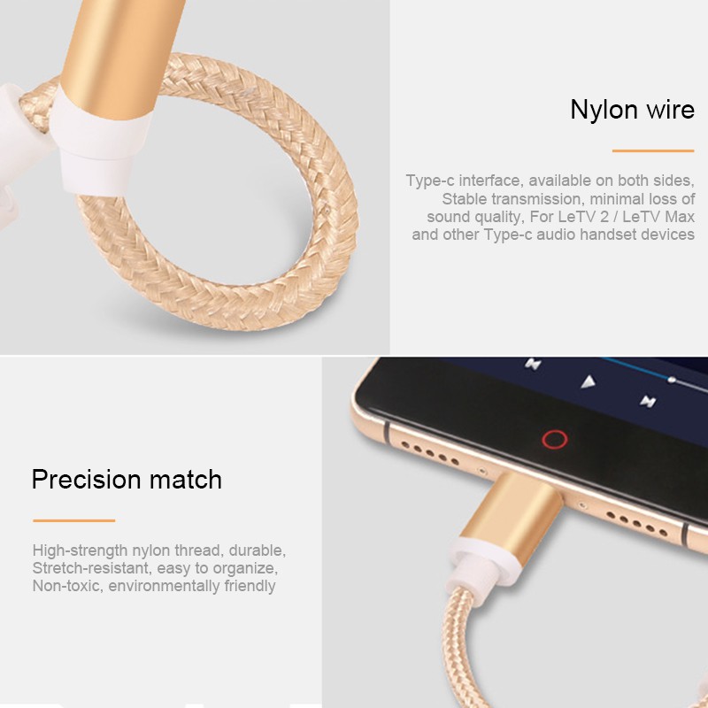 Bộ chuyển đổi Android Type C sang Bộ chuyển đổi tai nghe 3,5 mm Bộ chuyển đổi âm thanh Cáp cho Xiaomi Mi 8 9 Redmi Note7