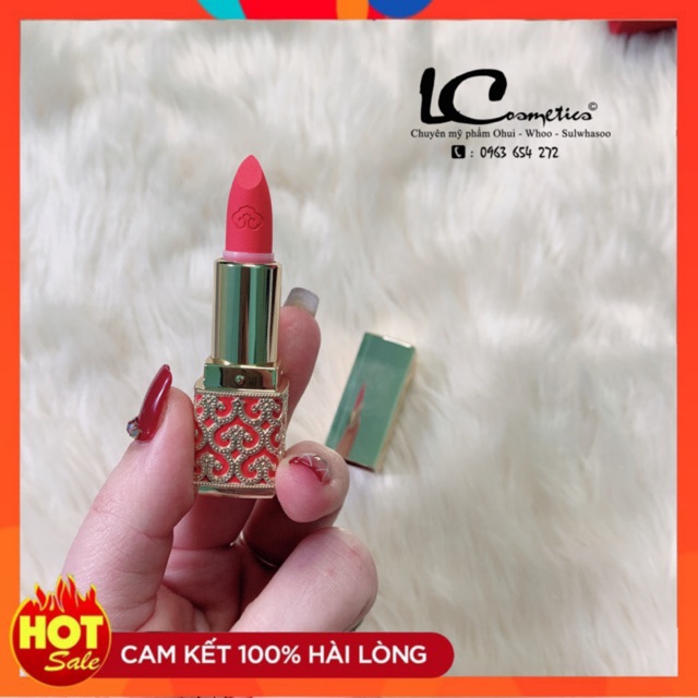 [ TÁCH SET SON WHOO MINI SỐ 25] Son Lì Đông Y Hoàng Cung Whoo Velvet Lip Rouge số 25 Hồng San Hô