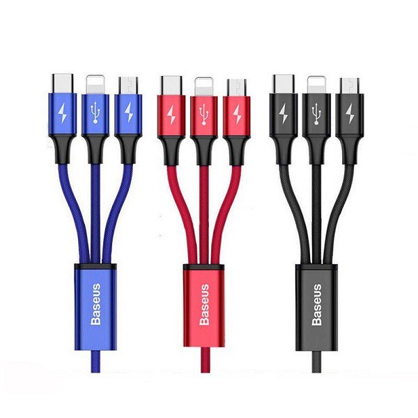 Cáp sạc 3 đầu đa năng. sạc được tất cả điện thoại