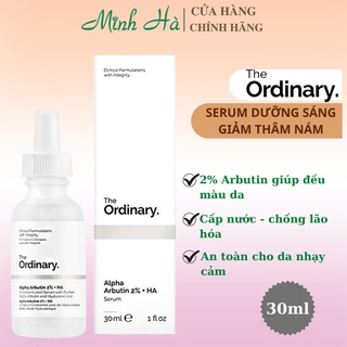 Serum The Ordinary Alpha Arbutin 2% + HA 30ml dưỡng trắng giảm thâm nám
