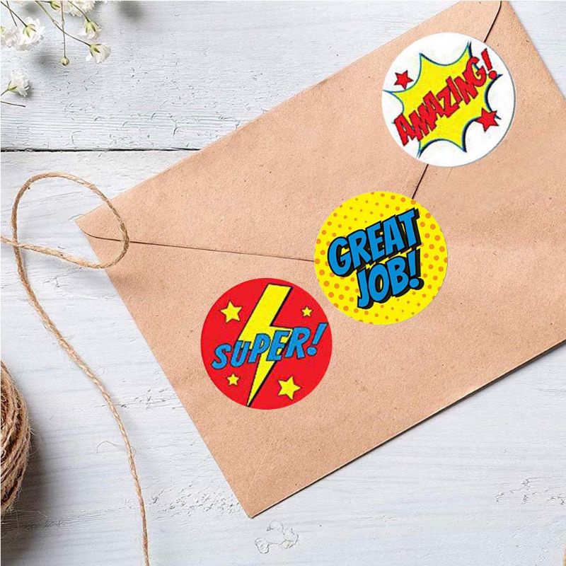 Cuộn 500 Miếng Dán Khen Thưởng Hình Động Vật Dễ Thương