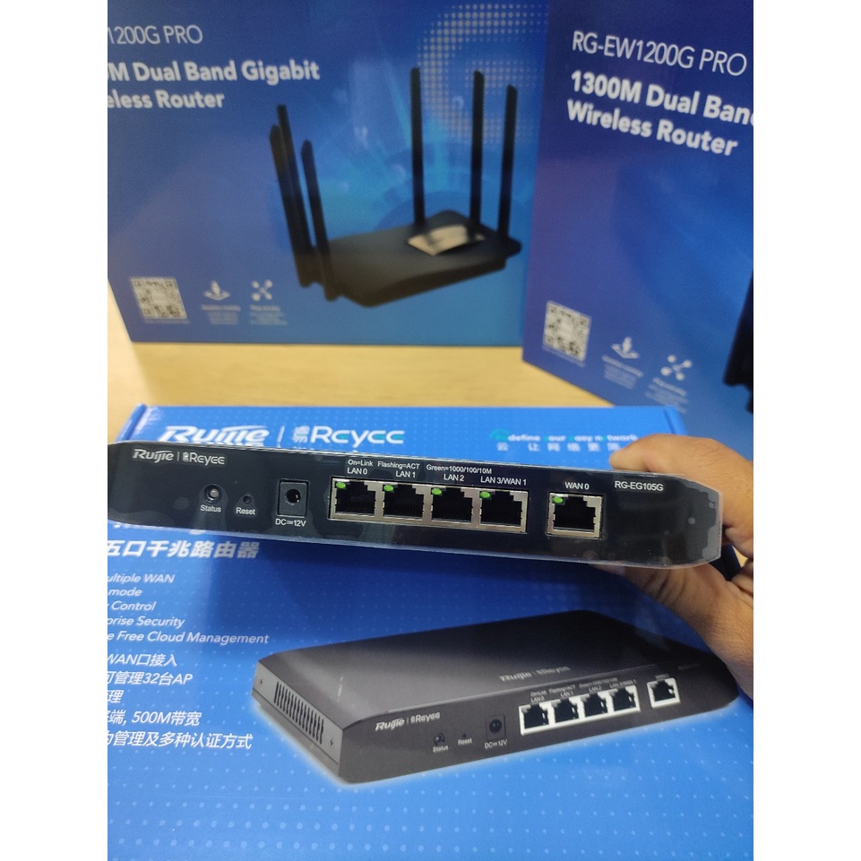 Router cân bằng tải RUIJIE RG-EG105GV2 - Chuyên Aruba, Ruijie- EG105G