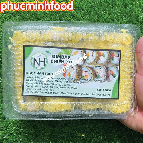 Gimbap  Hàn Quốc Chiên Xù Giòn Rụm - Hộp 500Gram