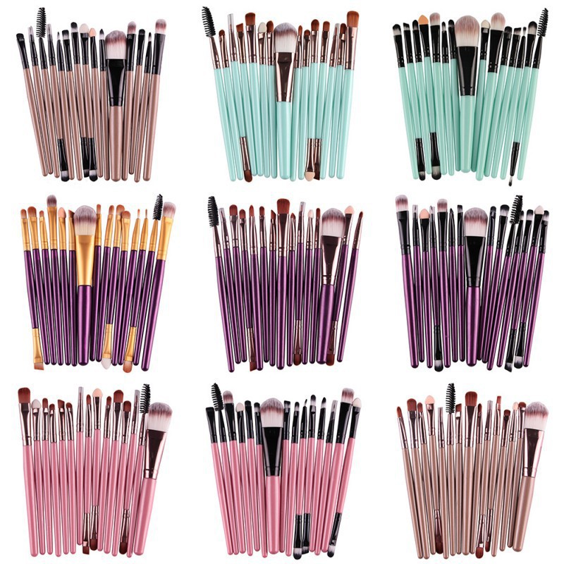 Set 15 cọ trang điểm chuyên nghiệp