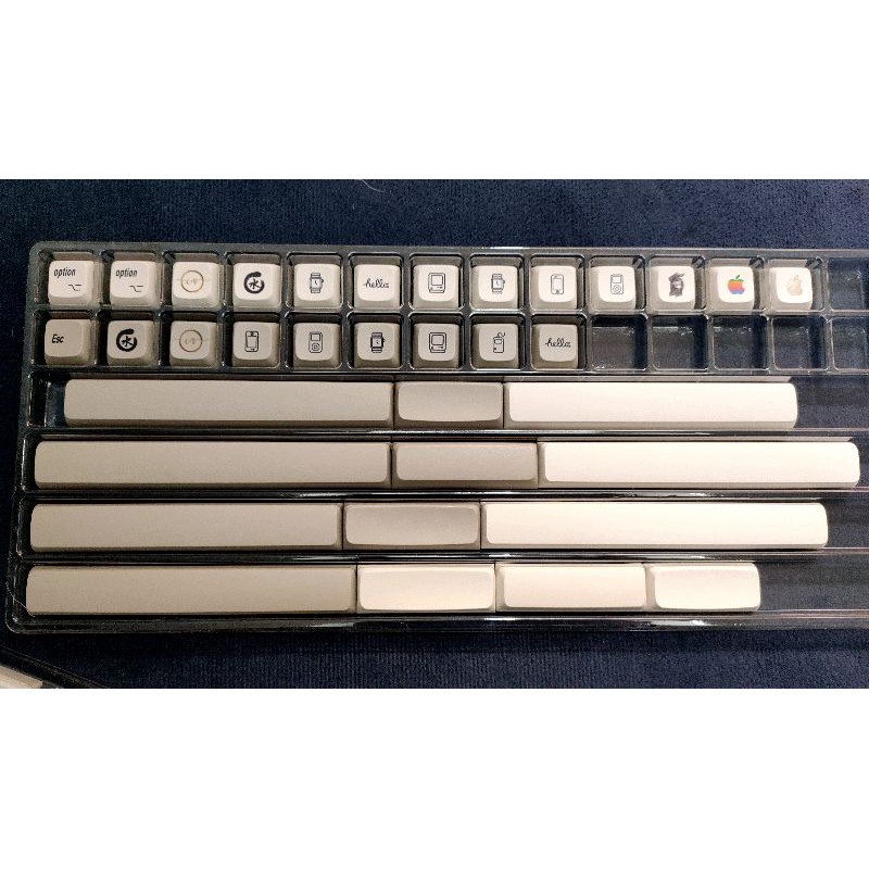 Bộ keycap XM Apple thick PBT dyesub 166 nút cho bàn phím cơ