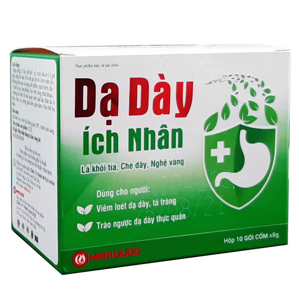 DẠ DÀY ÍCH NHÂN – Hỗ trợ giảm viêm loét dạ dày, trào ngược dạ dày thực quản (10 gói)