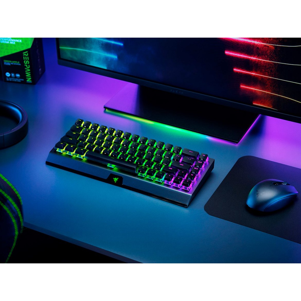 Bàn Phím Cơ Máy Tính Không Dây - Razer Blackwidow v3 Mini HyperSpeed  - Hàng Chính Hãng FPT