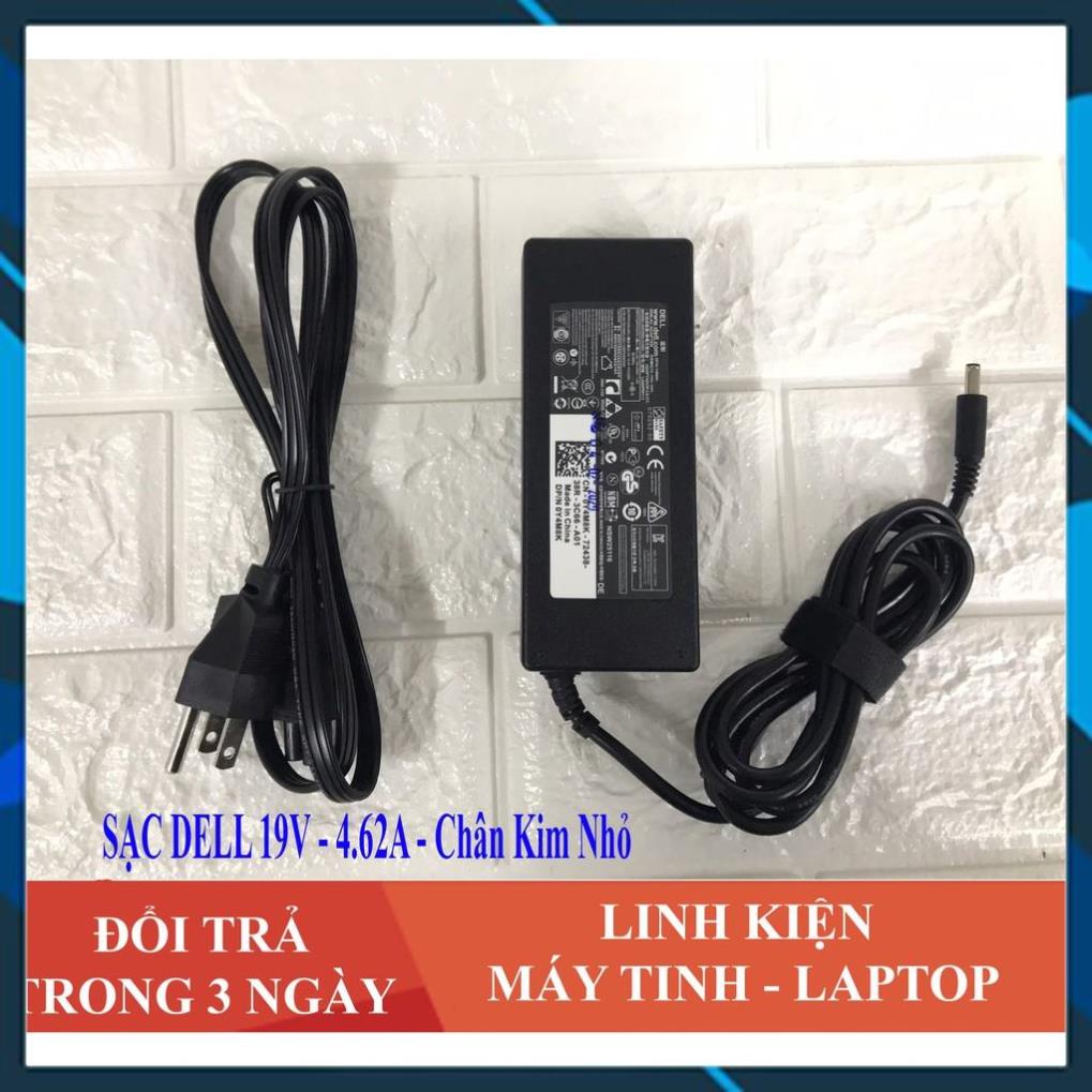 Sạc Laptop Dell 19.5V - 4.62A - 90W Chân Kim Nhỏ cho Dell 5568 3558 3458 Card Rời | FREE SHIP ĐƠN TỪ 50K