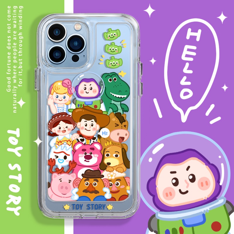 DISNEY Ốp Điện Thoại Chống Sốc Hoạt Hình Toy Story Cho iPhone 11 13 12 X XS Pro Max XR 12 13