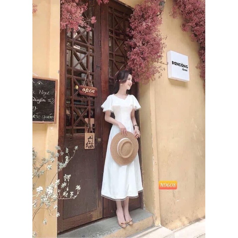 Váy xoè tay bồng sang chảnh(CÓ SẴN)