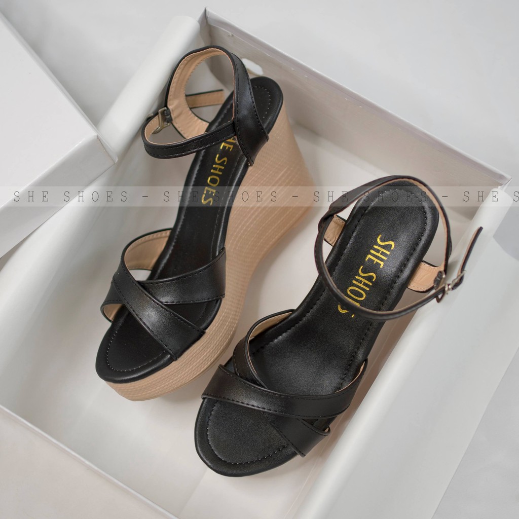 Sandal xuồng nữ {freeship} sandal xuồng quai chéo 9p siêu nhẹ, siêu êm, độc quyền SHE SHOES