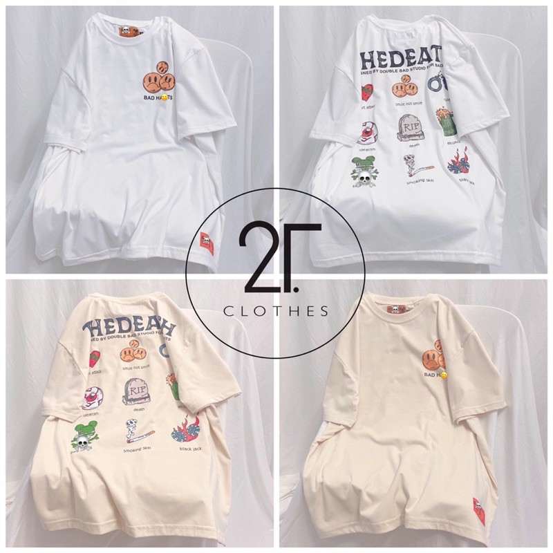 Áo thun tay lỡ Bad D.eath unisex