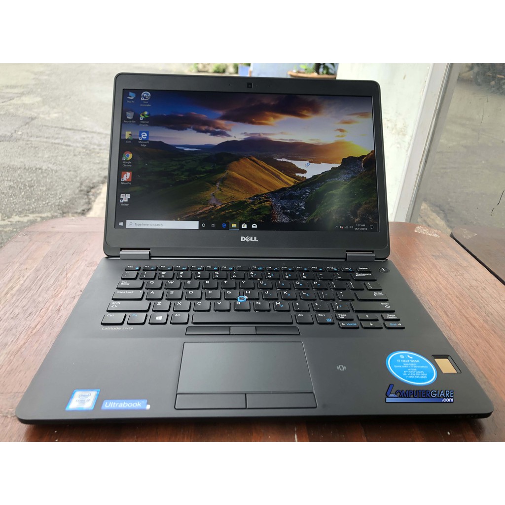 Laptop Dell Latitutde E7470 i7 6600U-Ram 8GB-SSD 256GB hàng chuẩn rất đẹp, pin lâu