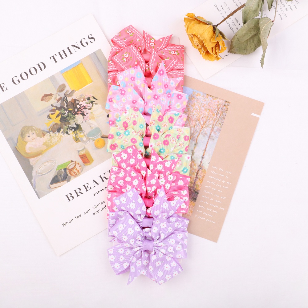 Set 10 kẹp tóc KIDSBOWS hình hoa thời trang cho nữ