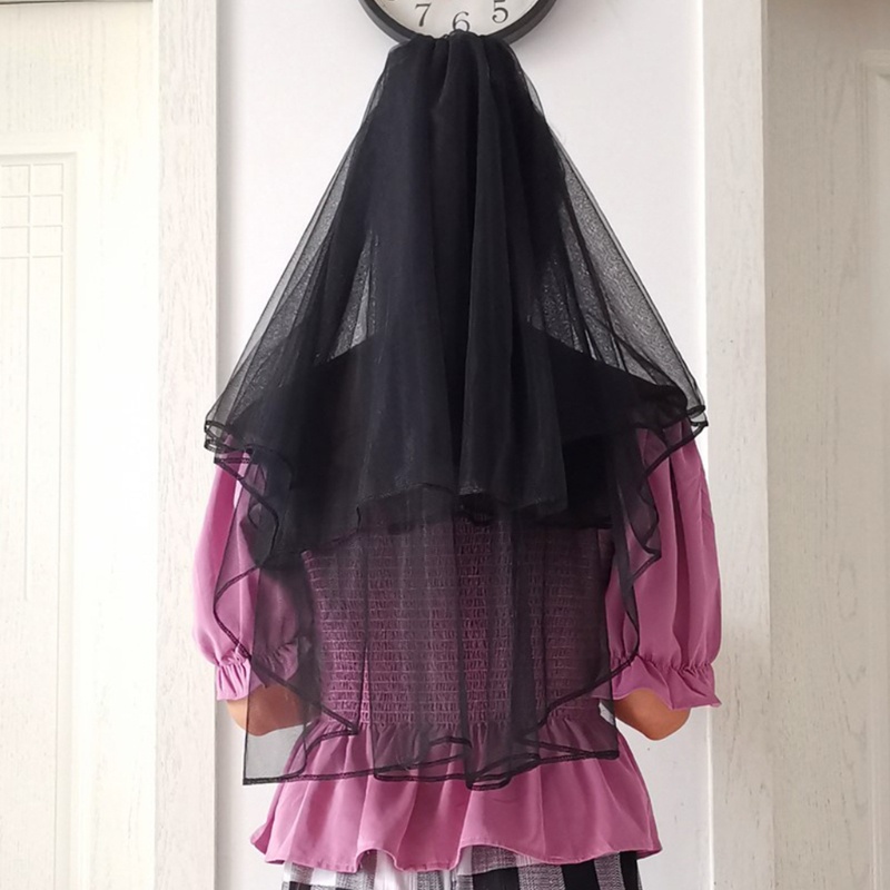 Mạng Che Mặt Đen 10MK Hóa Trang Halloween