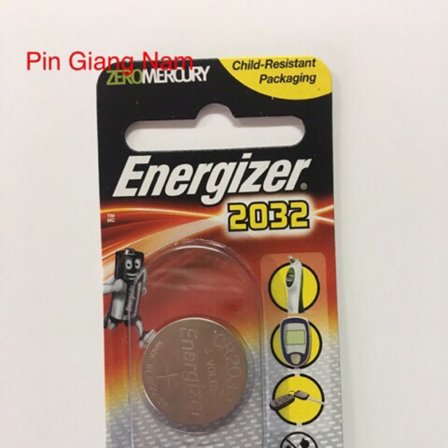 Pin Cúc Áo 3V Energizer Lithium CR2032