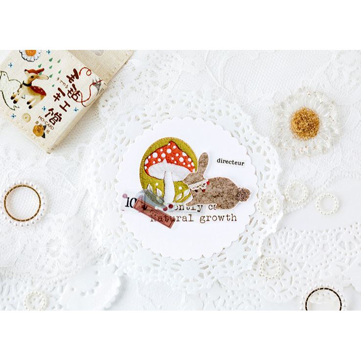 Bộ 46 Sticker Cây Cỏ Mùa Đông Hàn Quốc dán trang trí E81 A