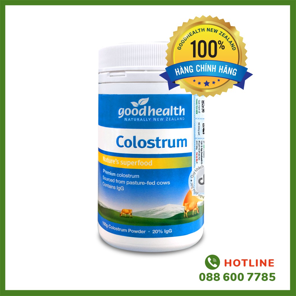 Sữa non Goodhealth Colostrum hộp 100g tăng cường sức khỏe và miễn dịch [NHẬP KHẨU]