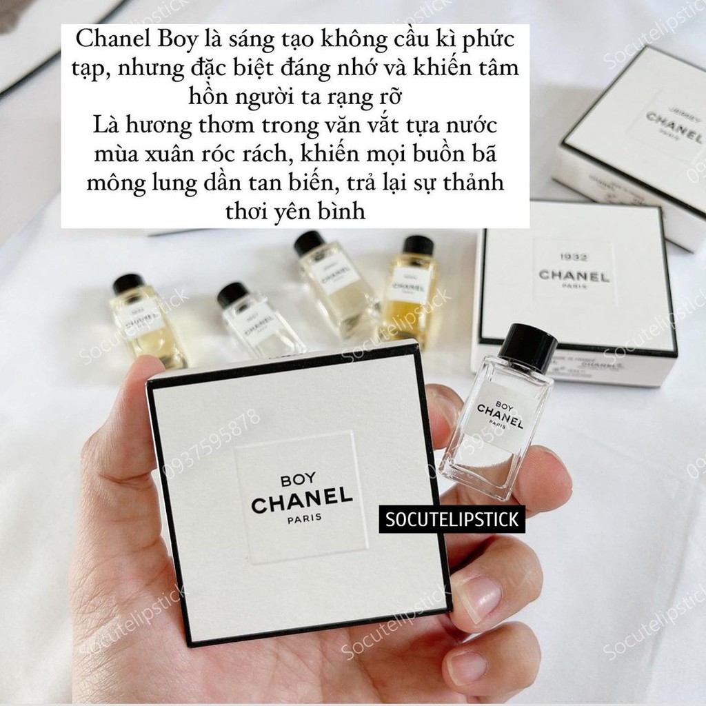 Nước hoa cao cấp Chaanel Misia - Boy - Jersey - Le Lion - Coromandel - Sycomore - 1957 - 1932 - Beige Mini fullbox 4ml