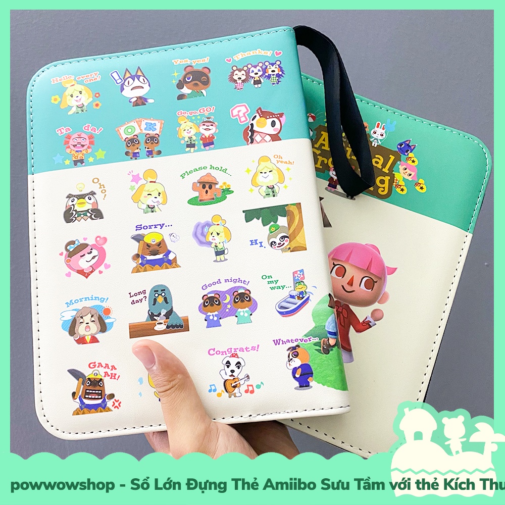 Sổ Đựng Dành Cho Thẻ Amiibo Sưu Tầm Thẻ Có Kích Thước Tiêu Chuẩn / Thẻ Nhỏ Mẫu Animal Crossing