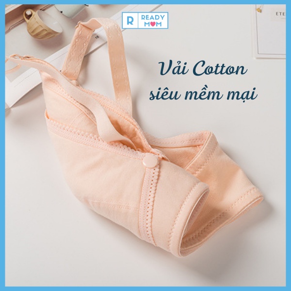 Áo Lót Cho Con Bú Khuy Mở Ngang | Áo Lót Bầu | Cotton Mềm Mại | Đệm Mỏng | R06 Hàng Trung Quốc