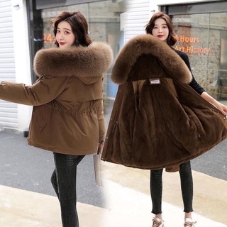 Áo khoác parka lông mịn