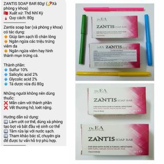 Xà phòng ZANTIS SOAP BAR ✨ Chính hãng ✨ XÀ PHÒNG Y KHOA giảm mụn lưng