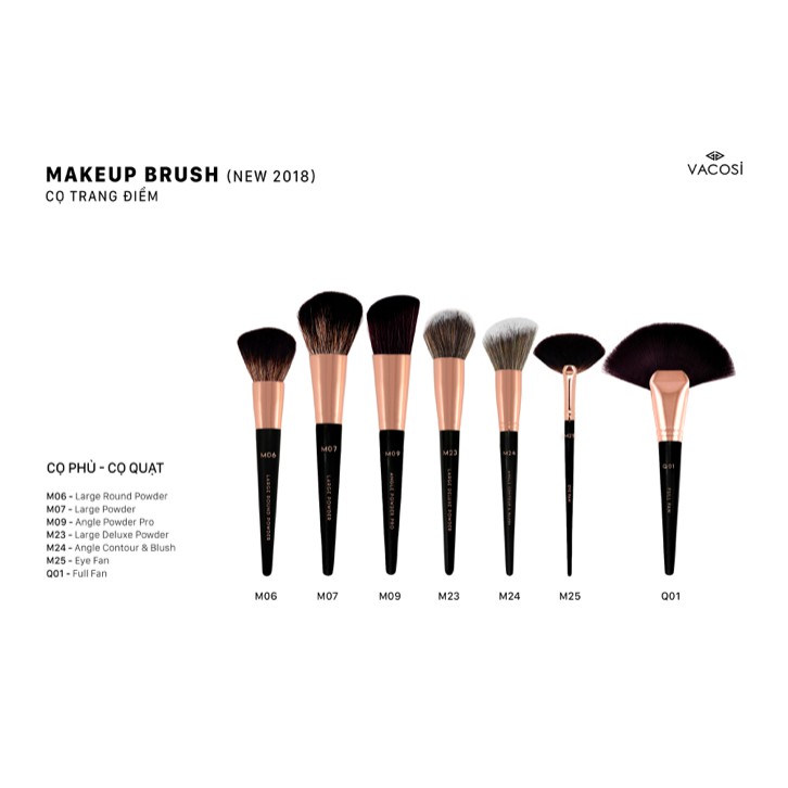 Cọ Phủ Phấn Loại Lớn Vacosi Large Deluxe Powder Brush M23