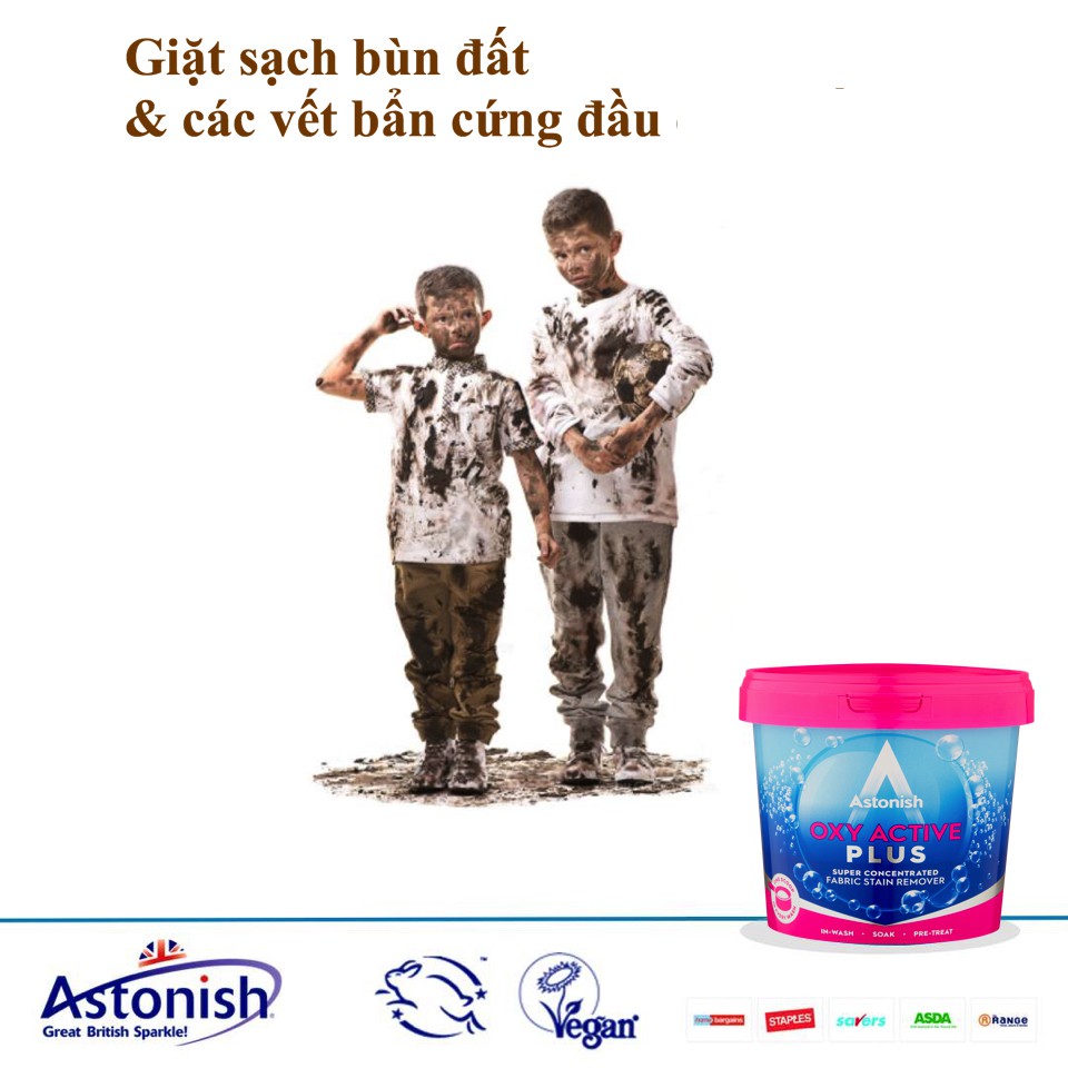 Bột giặt tẩy tăng cường đa năng Astonish C1479 hộp 2 kg