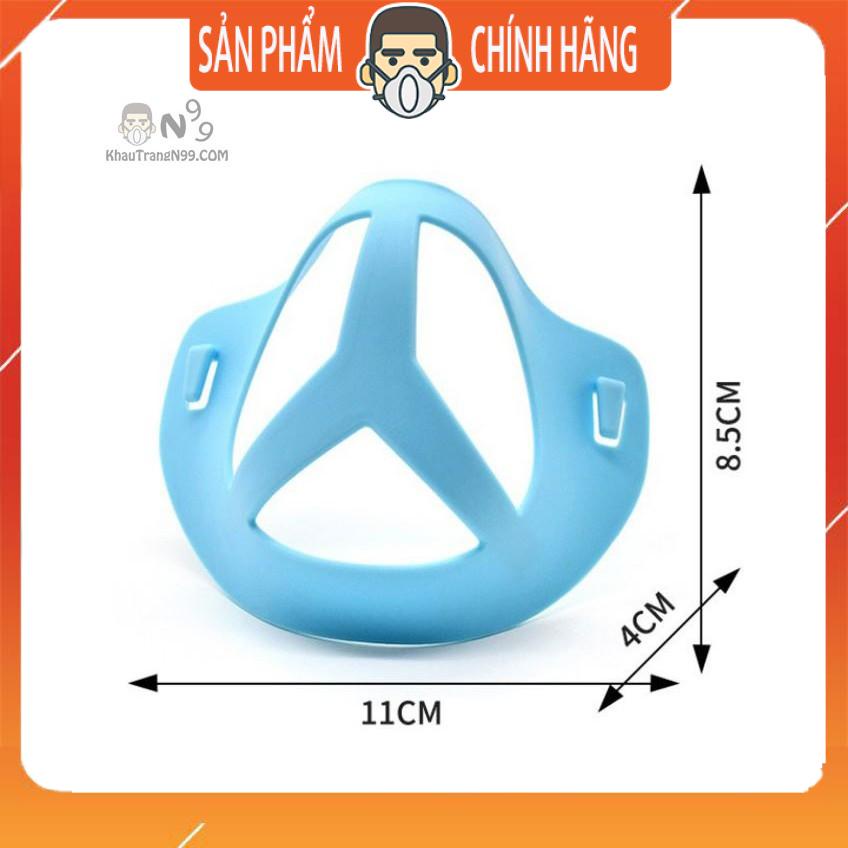 Giá đỡ 3D cho khẩu trang giúp tăng không gian dễ thở, tránh mất lớp trang điểm, dị ứng cho da tái sử dụng - bản nâng cấp
