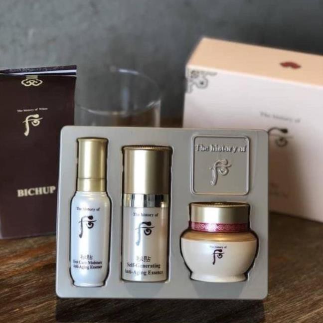 Tái sinh da Whoo Bichup 3 món mini 24ml -Bichup First Care +Bichup Self-Generating Anti-Aging Essence +Ja Yoon Cream