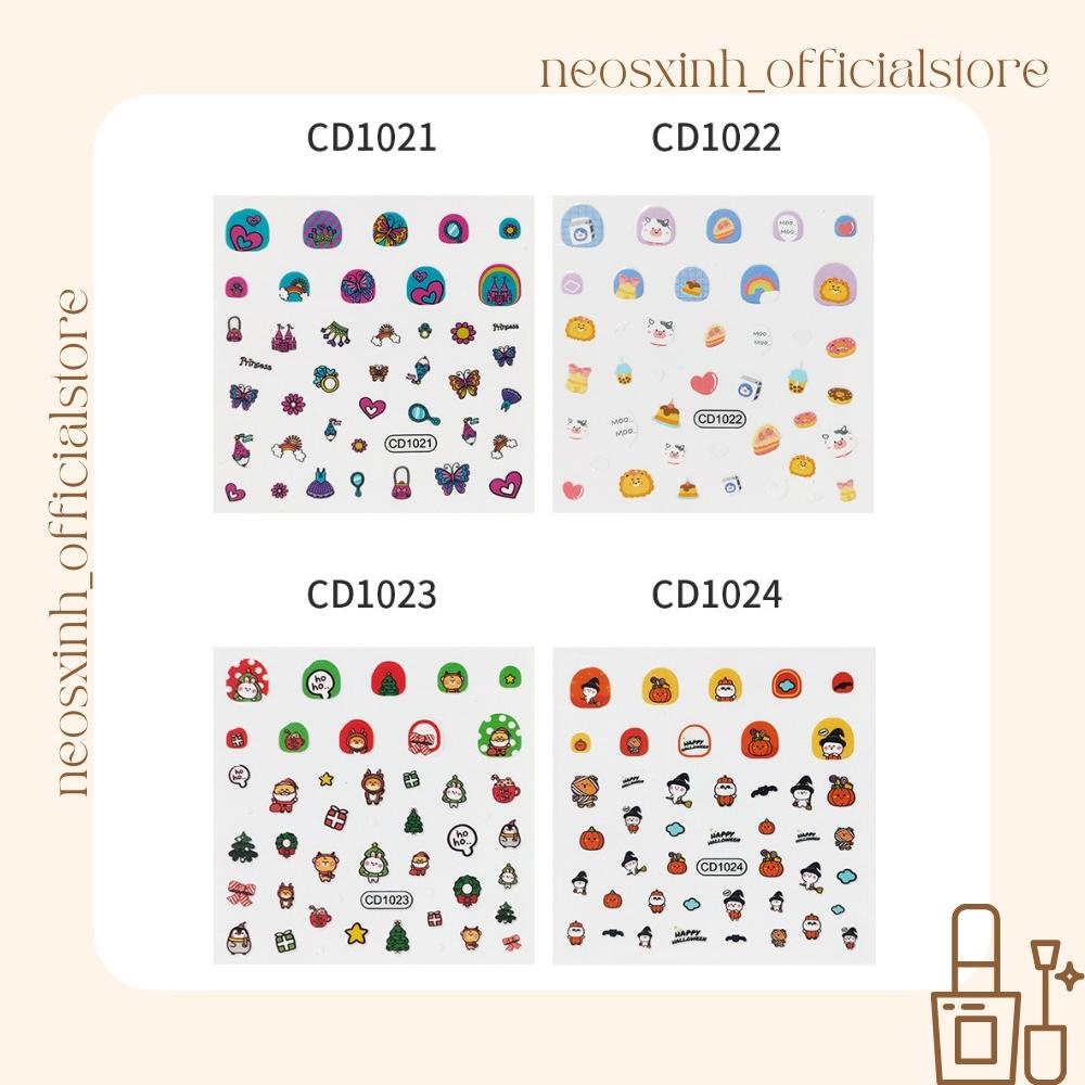 Sticker Dán Móng Tay Cartoon CD1001-1024 Cute Hot Trend - Hình Dán Móng - Neosxinh Nails