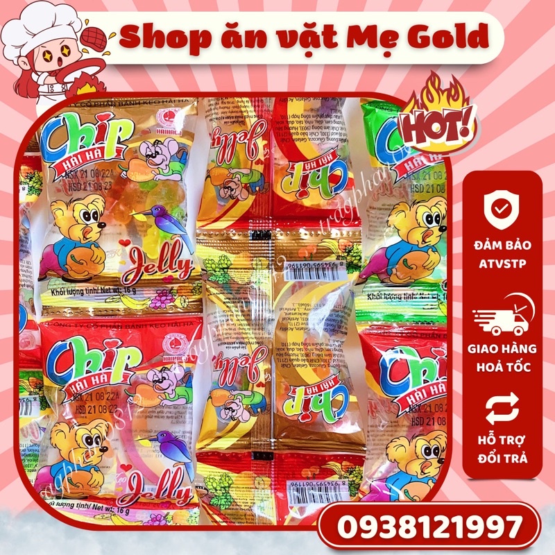 Kẹo dẻo Chip Hải Hà Jelly hương trái cây (gói 16g)