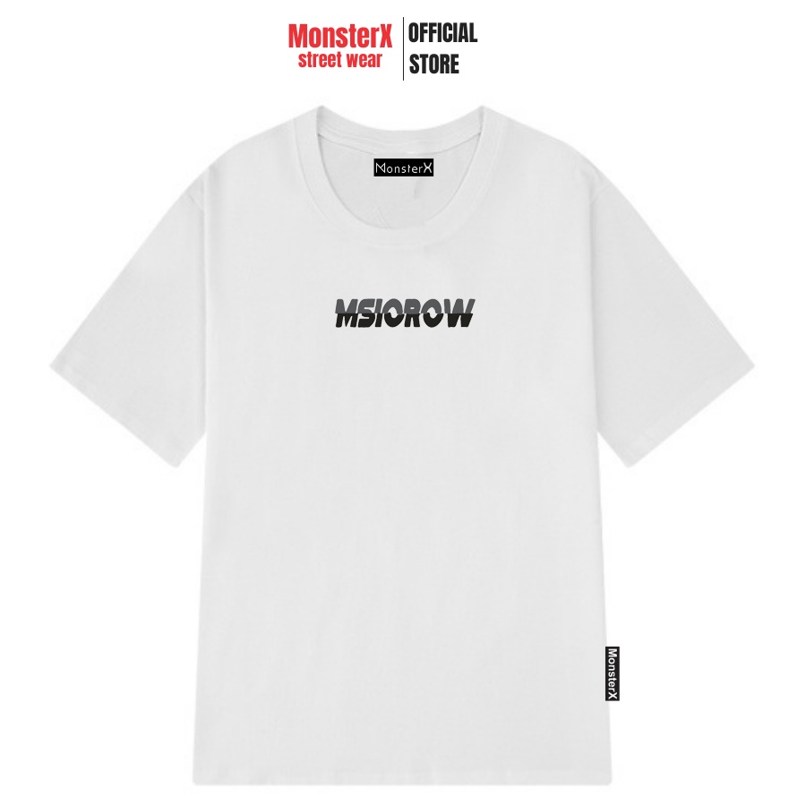 Áo thun unisex MONSTER X STREET Msicrow phông tay lỡ nam nữ form rộng Local Brand