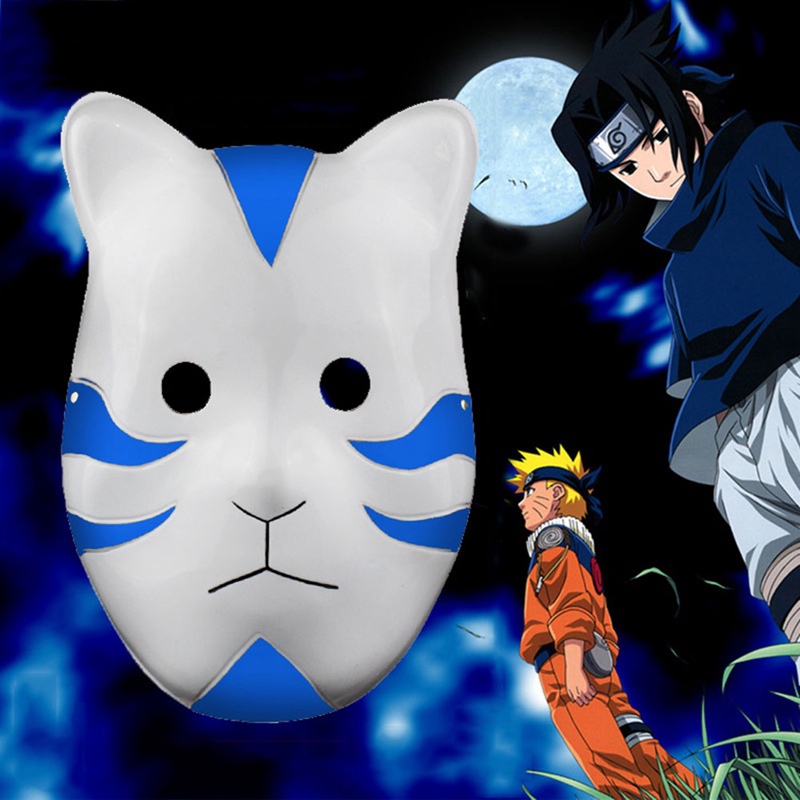 Mặt Nạ Hóa Trang Nhân Vật Naruto Kakashi Anbu Ninja 3 Màu Sắc ĐEN/XANH/ĐỎ