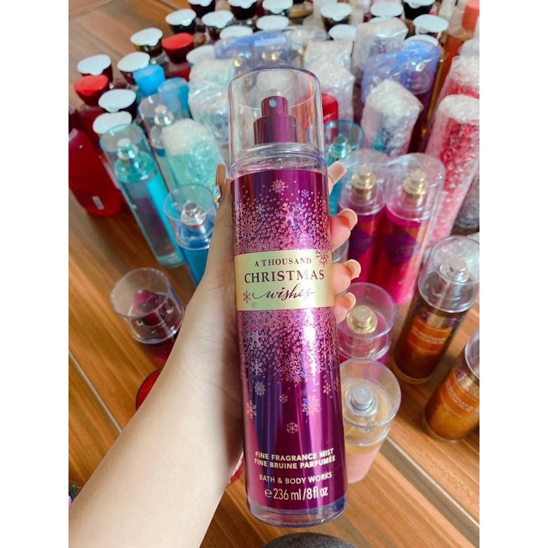 A THOUSAND CHRISTMAS WISHES - Xịt Thơm Dưỡng Thể Toàn Thân Body Mist Bath & Body Works