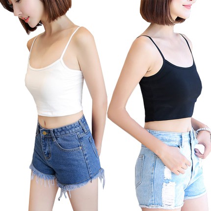 Áo 2 dây phong cách Hàn Quốc thời trang mùa hè cho nữ