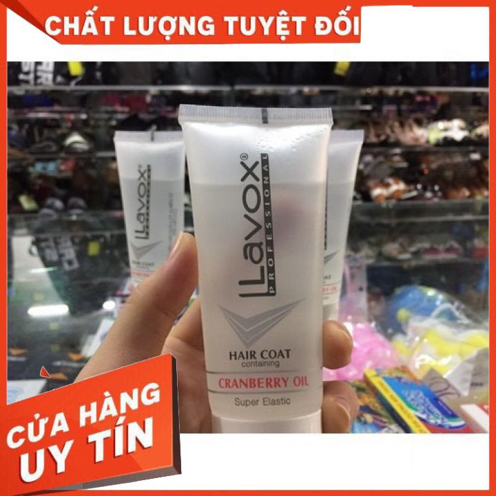 [chính hãng]  Dầu Dưỡng Bóng Tóc Lavox Hair Coat With Sunscreen 60ml dạng tip   dưỡng bóng tóc chống khô sơ trẻ ngọn