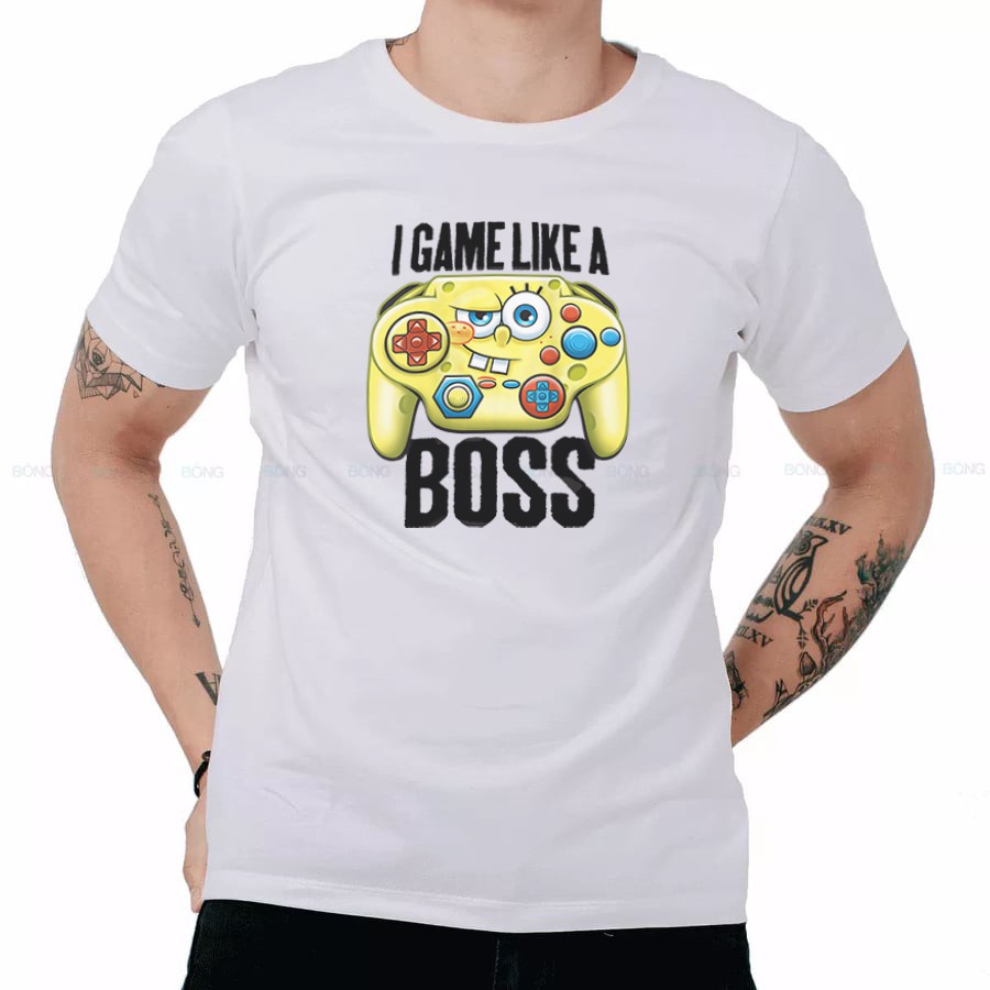 [ CUTE ] Áo phông unisex Spongebob - Áo thun in hình bọt biển tinh nghịch GAME