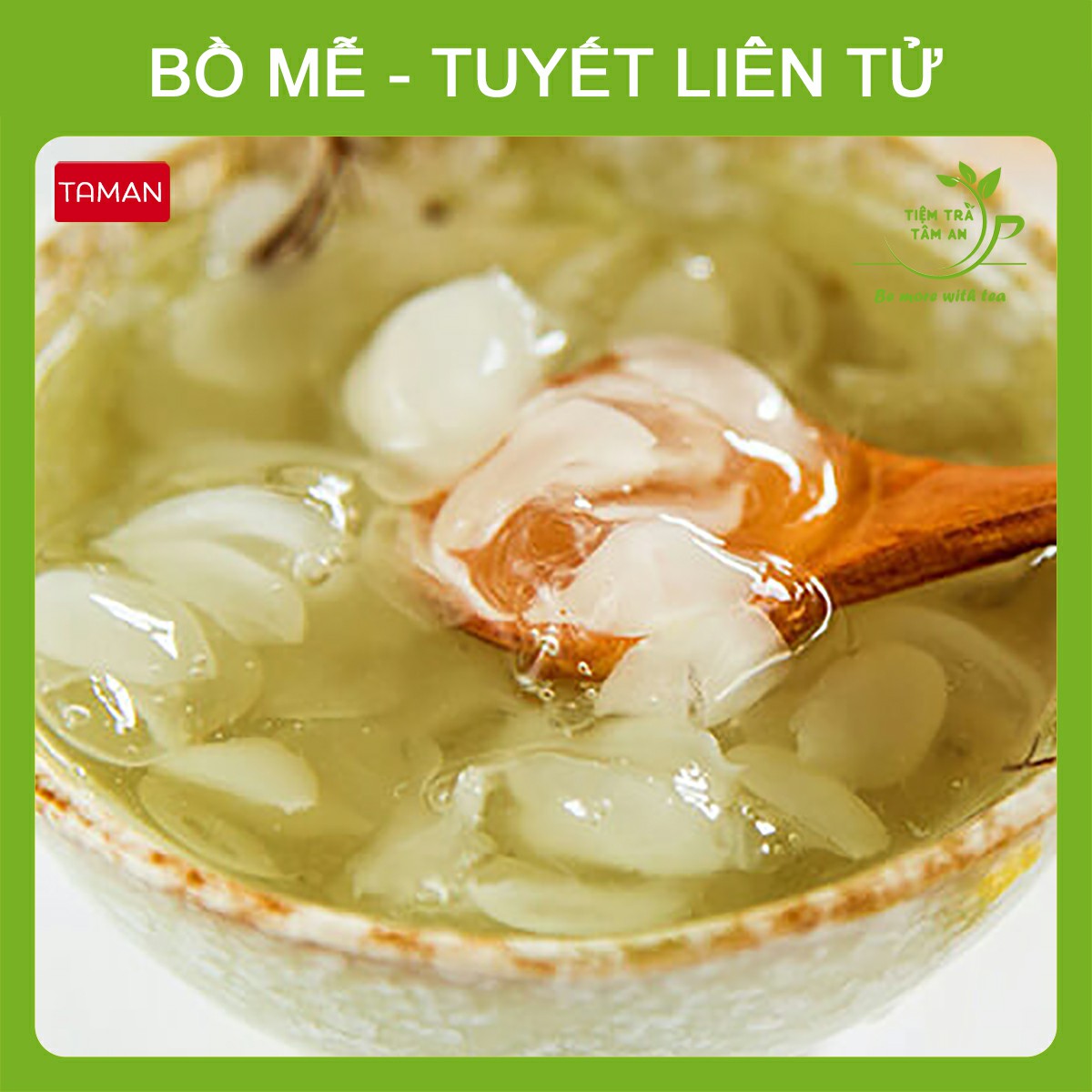 Bồ Mễ, Tuyết Liên Tử set 100g, 200g, 500g, Bồ Mễ loại 1, Tuyết liên tử loại 1 - Tiệm Trà Tâm An